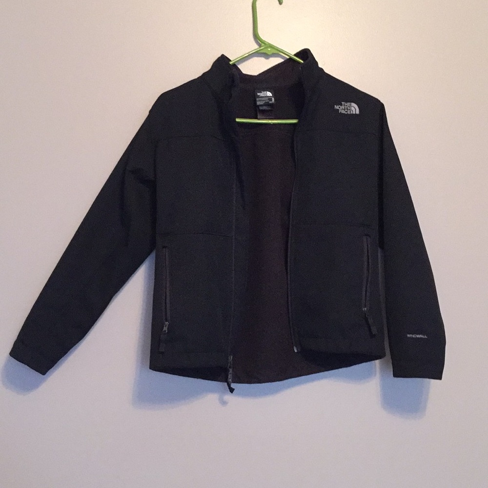 Kids North Face Jacket (Black, size M)